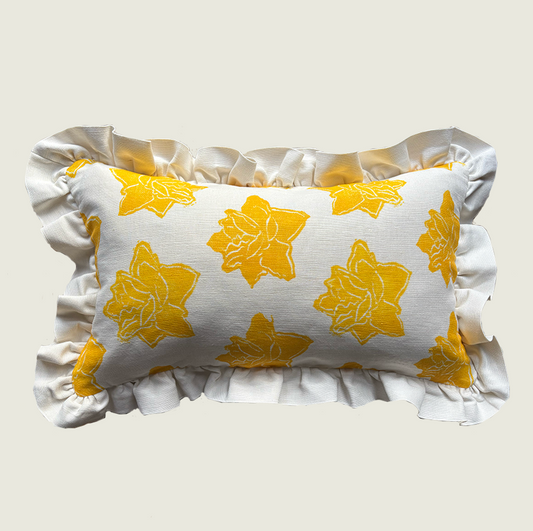 Daffodil Ruffle Cushion